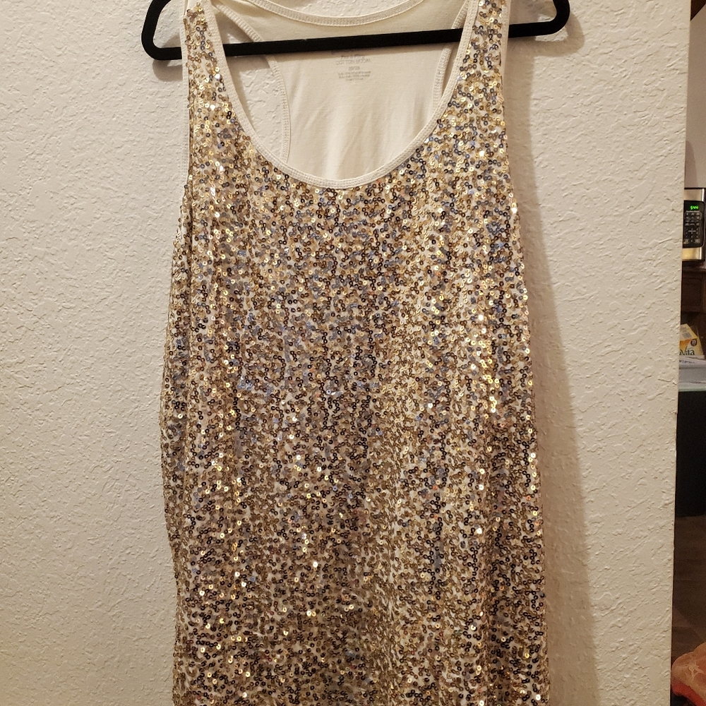 Sequined tank